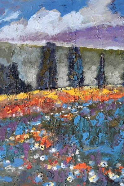 Poppies On A Hill by Kip Decker canvas print