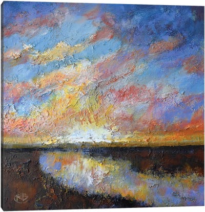 River Sunrise Canvas Art Print - Kip Decker
