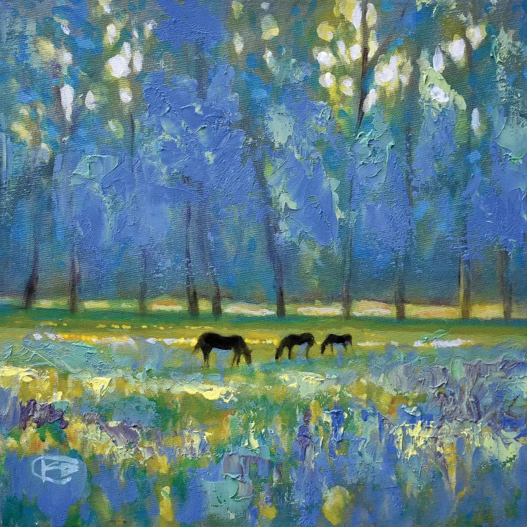 Three Mares by Kip Decker wall art