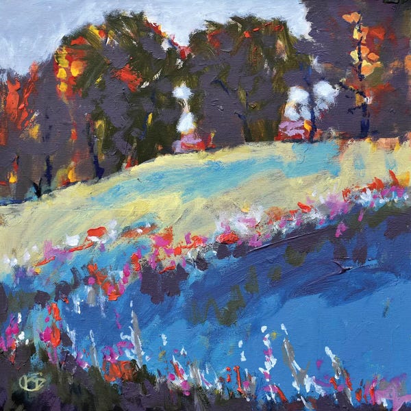 Kip Decker: Trees On A Hillside by Kip Decker