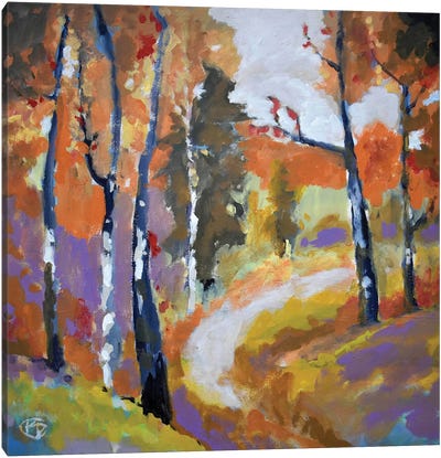 Autumn Trail Canvas Art Print - Kip Decker