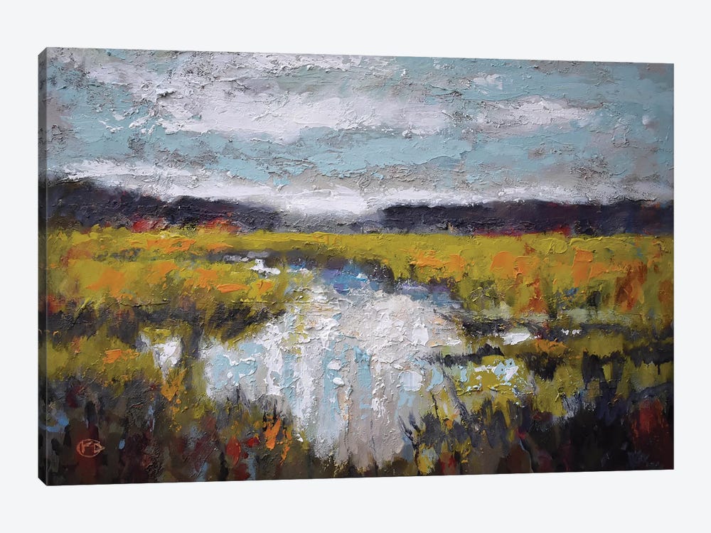 Clouds Over Marsh by Kip Decker 1-piece Canvas Print