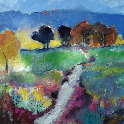 Green Fields by Kip Decker canvas print