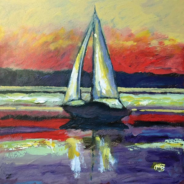 Nautical Living Room: Heading Home II by Kip Decker