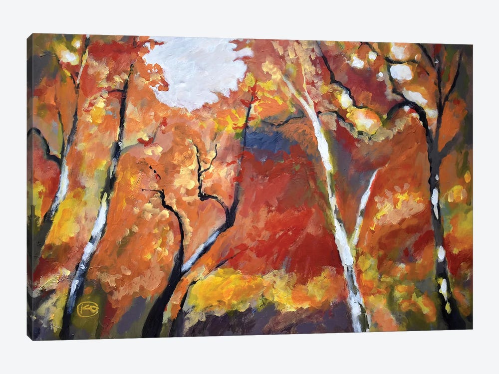 Autumn Woodland 1-piece Canvas Art Print