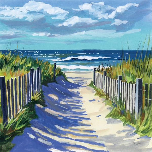 Beachy Living Room: Grassy Path To The Beach I by Kate Jarvik Birch