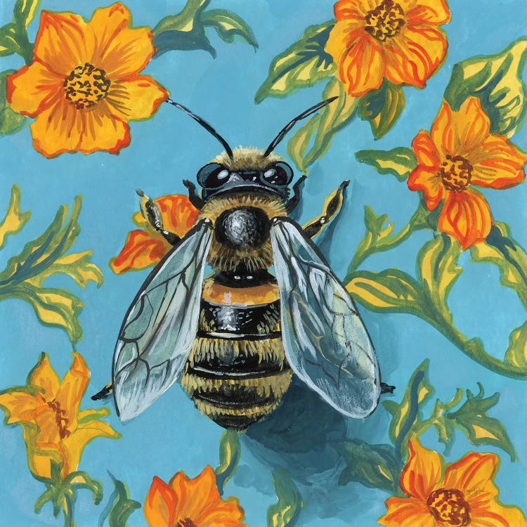 Honeybee On The Wall by Kate Jarvik Birch wall art
