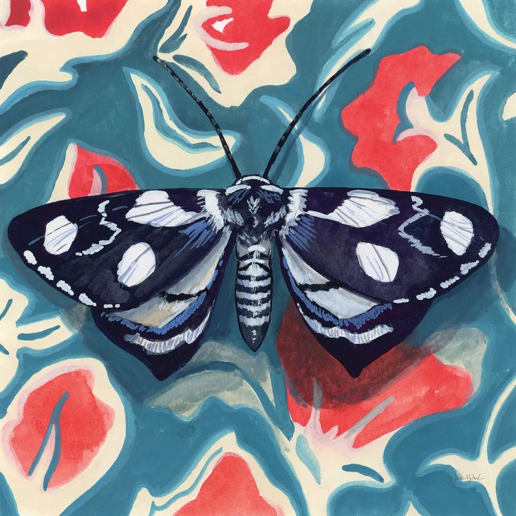 Moth On Beautiful Wall by Kate Jarvik Birch wall art