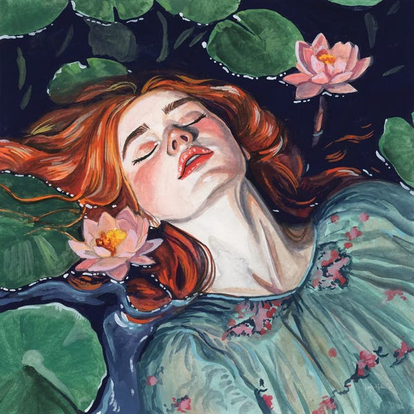 Gifts Inspired by The Life of a Showgirl: Ophelia And Water Lilies by Kate Jarvik Birch