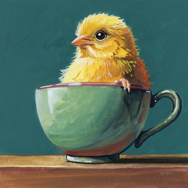 Kate Jarvik Birch: Springtime Cup Of Cuteness by Kate Jarvik Birch