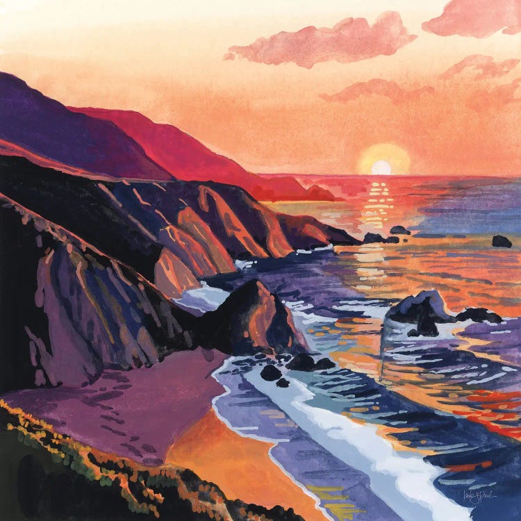 Sunset On The Sandy Dune