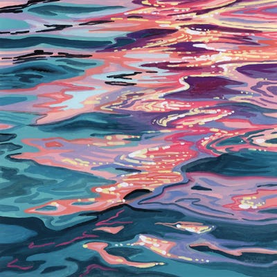 Sunset Reflections On Water by Kate Jarvik Birch framed wall art