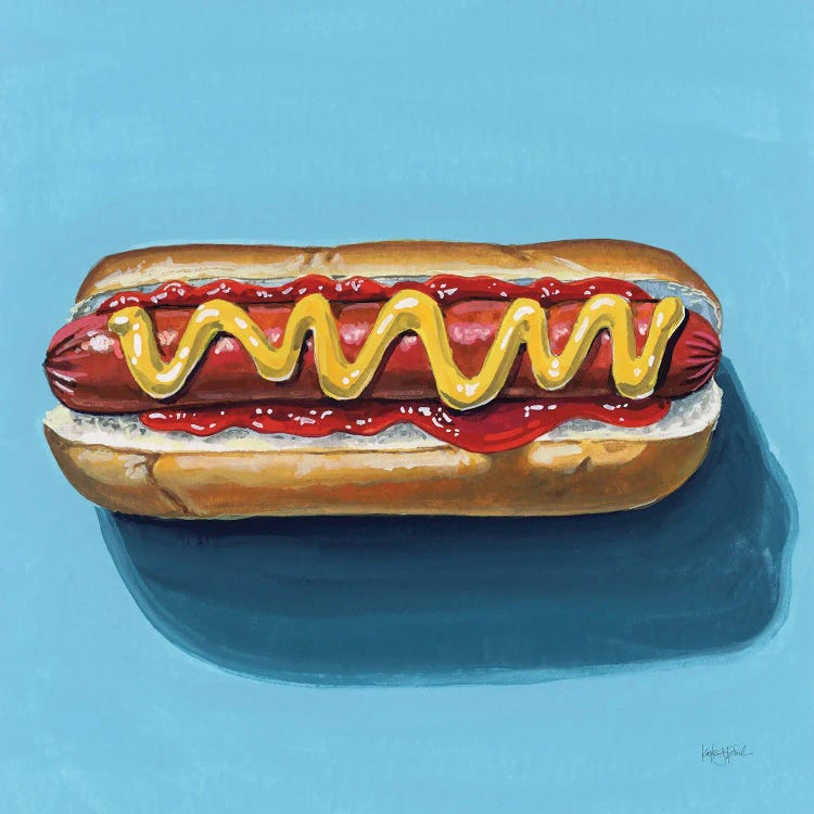 The Perfect Hotdog by Kate Jarvik Birch wall art