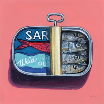 Wild Sardines by Kate Jarvik Birch framed wall art