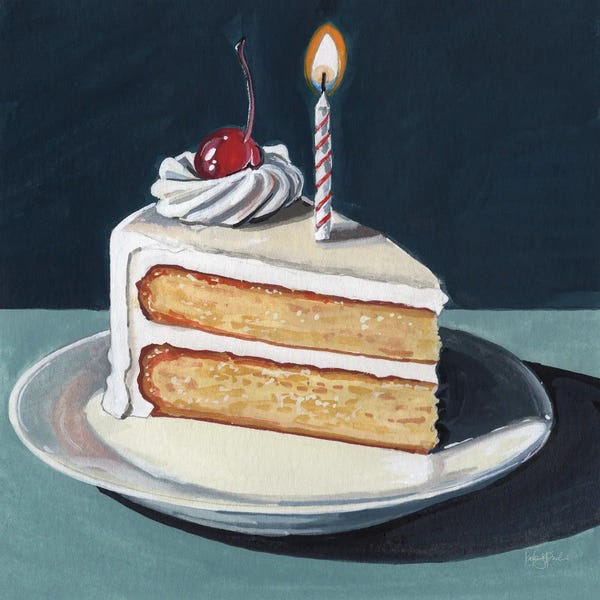 Birthday Slice With Cherry