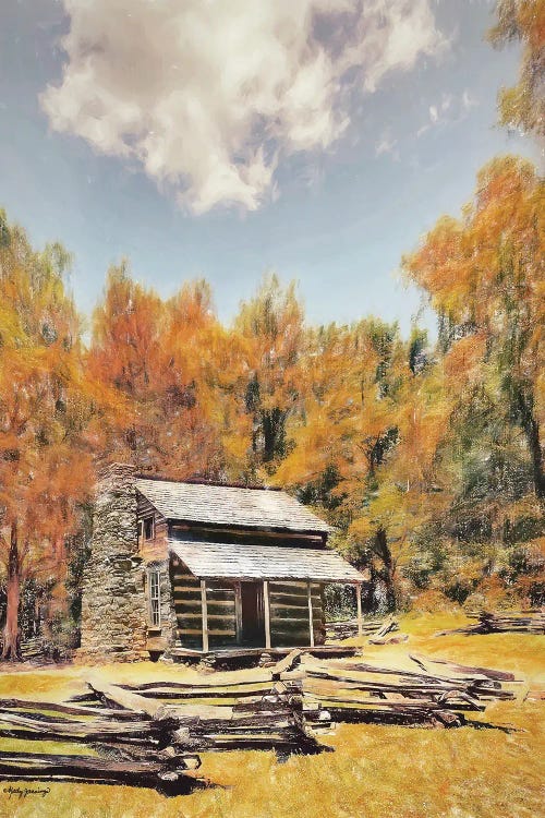 Cabin In The Woods by Kathy Jennings wall art