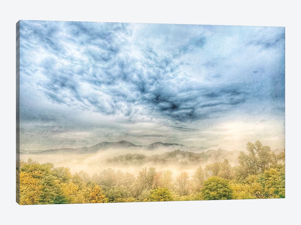 Fog On The Mountain by Kathy Jennings 1-piece Canvas Artwork
