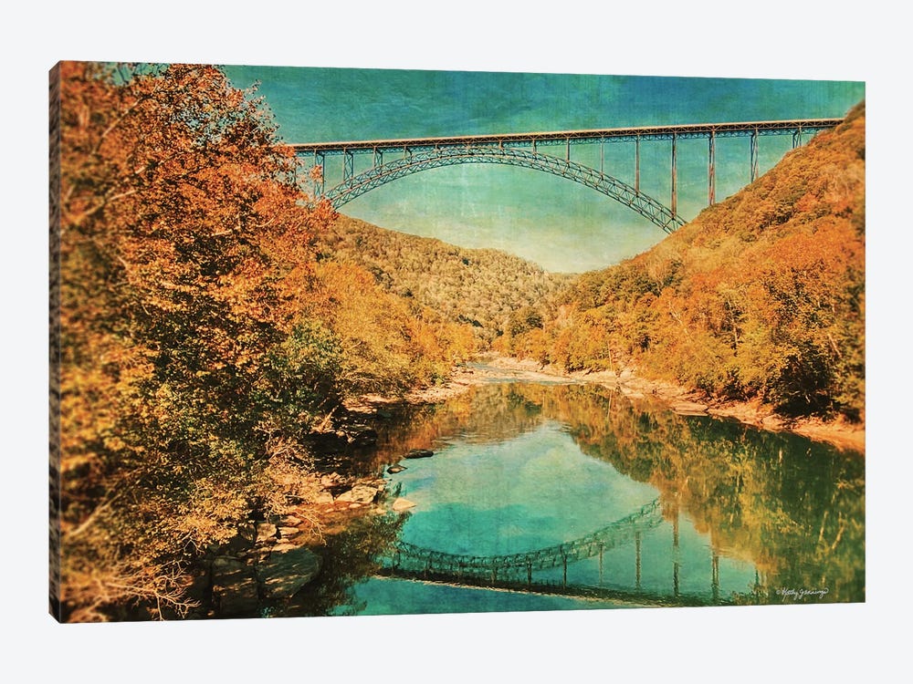 New River Gorge Bridge by Kathy Jennings 1-piece Canvas Art Print