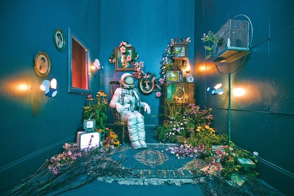 Reclaimed By Nature: The Lonely Astronaut VII by Karen Jerzyk