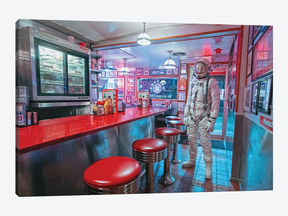 The Lonely Astronaut IX by Karen Jerzyk 1-piece Canvas Print