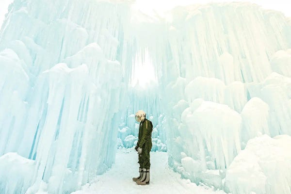 Ice & Snow Close-Ups: The Lonely Astronaut XI by Karen Jerzyk