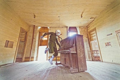 The Lonely Astronaut XX by Karen Jerzyk framed canvas print