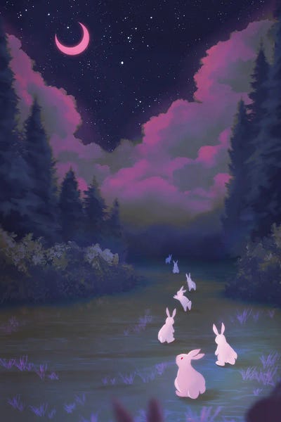 KucingKecil - Canvas Prints: Night Walker by KucingKecil