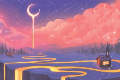 KucingKecil - Canvas Prints: Pinknite by KucingKecil