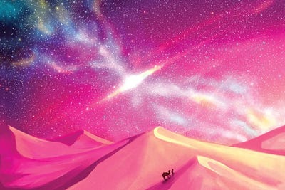 KucingKecil - Canvas Prints: Starlit Desert by KucingKecil