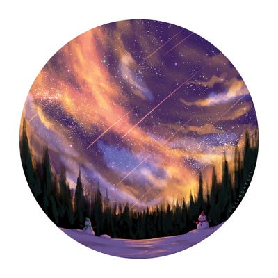 KucingKecil - Canvas Prints: Starry Morning by KucingKecil