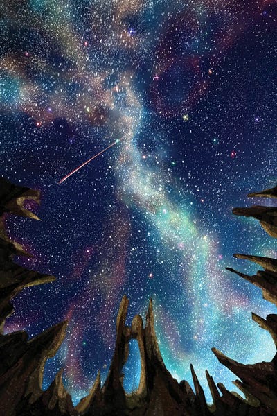 KucingKecil - Canvas Prints: Starry Night by KucingKecil