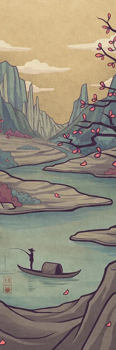 KucingKecil - Canvas Prints: Fisherman by KucingKecil