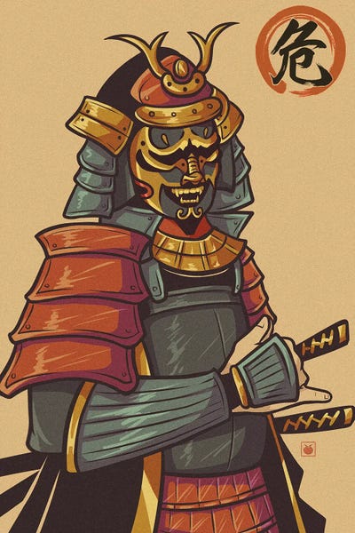 KucingKecil - Canvas Prints: Samurai by KucingKecil