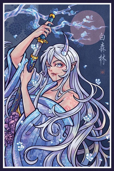 KucingKecil - Canvas Prints: Ice Demon by KucingKecil