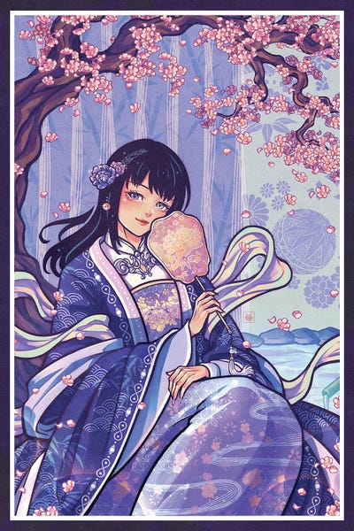 KucingKecil - Canvas Prints: Lady In Purple by KucingKecil