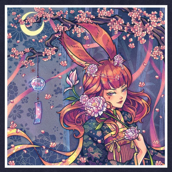 Rabbit Girl Elegant