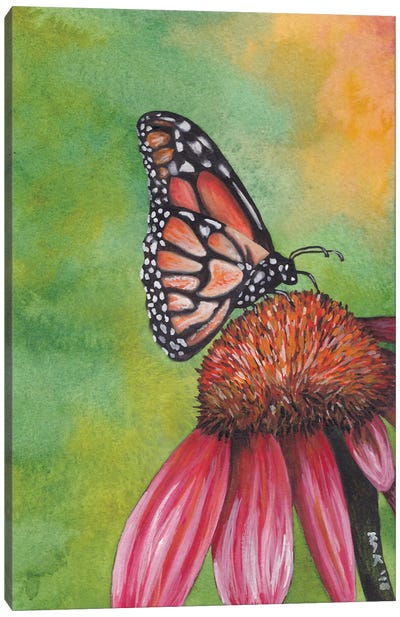Monarch Butterfly Canvas Art Print - KAK Art & Designs