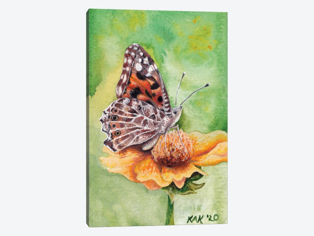 Butterfly III by KAK Art & Designs 1-piece Canvas Print