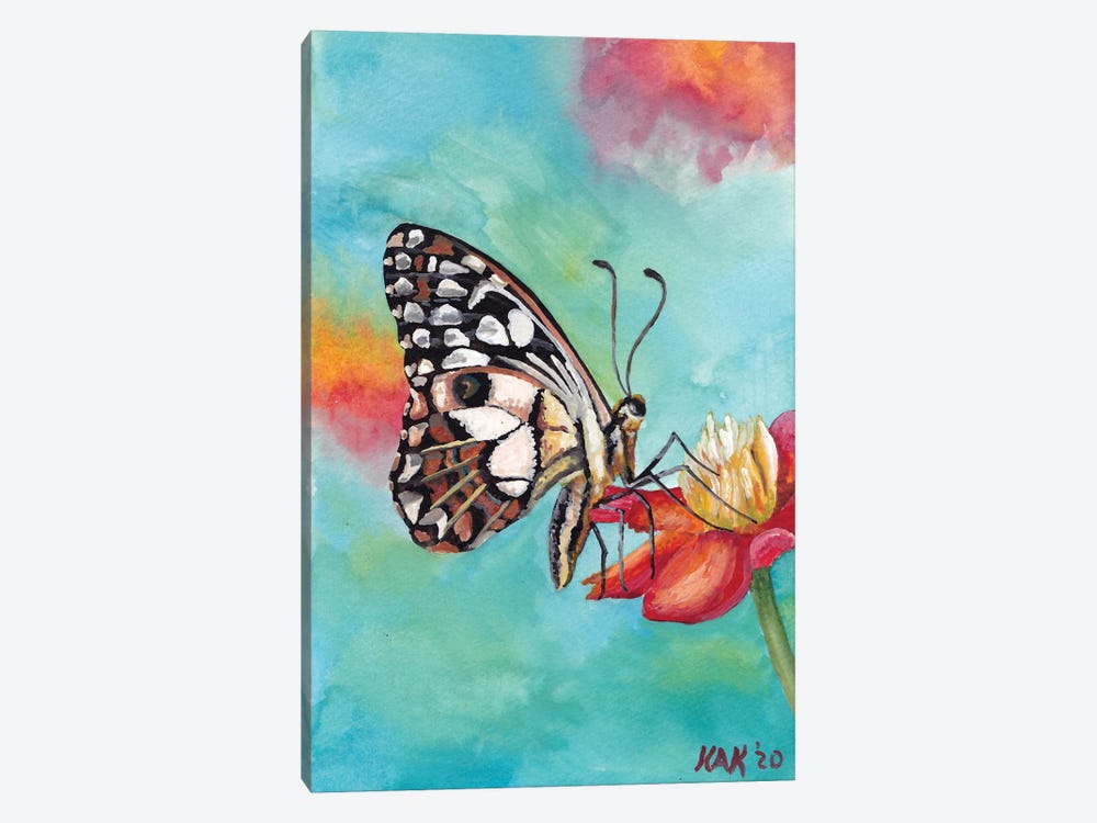 Butterfly VI by KAK Art & Designs 1-piece Canvas Wall Art
