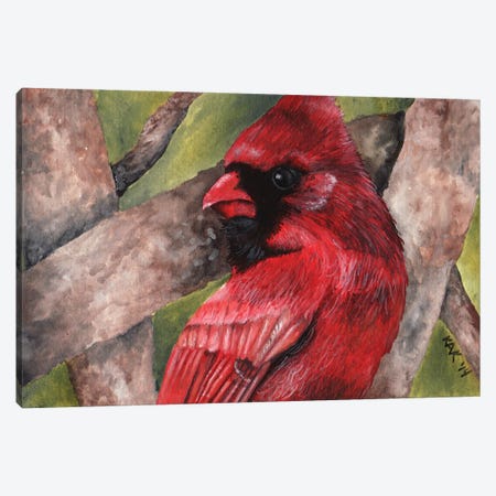 Cardinal I Canvas Print #KKD23} by KAK Art & Designs Art Print
