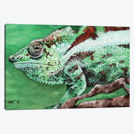 Chameleon Canvas Print #KKD24} by KAK Art & Designs Canvas Artwork