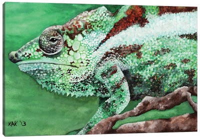 Chameleon Canvas Art Print - KAK Art & Designs