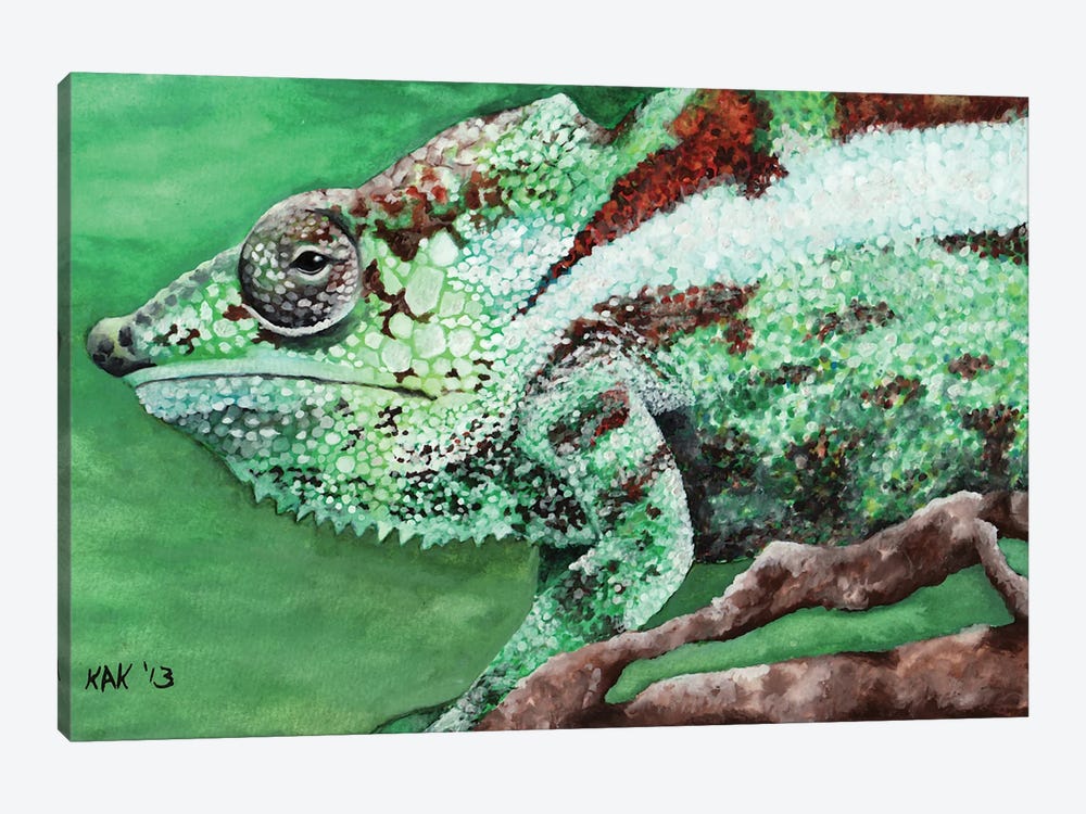 Chameleon by KAK Art & Designs 1-piece Canvas Wall Art