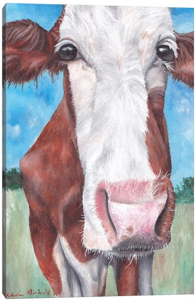 Cow II Canvas Art Print - KAK Art & Designs