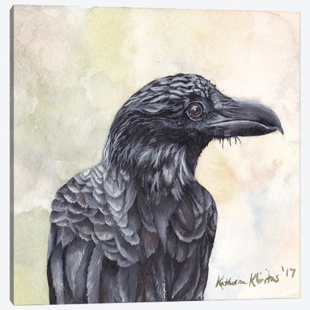 Crow Canvas Print #KKD32} by KAK Art & Designs Canvas Art