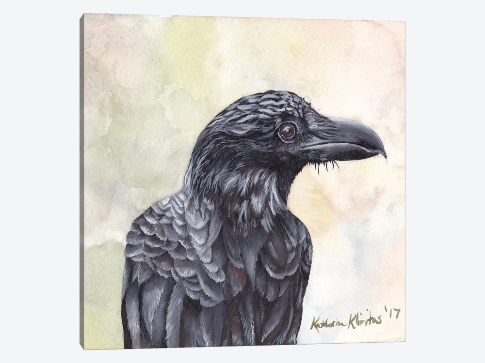 Crow by KAK Art & Designs 1-piece Canvas Art Print