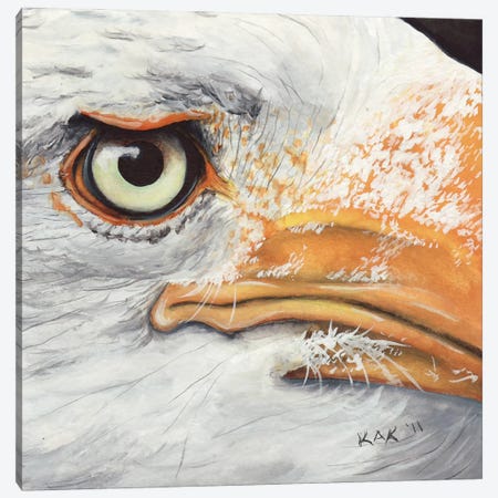 Eagle I Canvas Print #KKD37} by KAK Art & Designs Art Print
