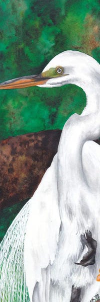 Egrets: Egret Side by KAK Art & Designs