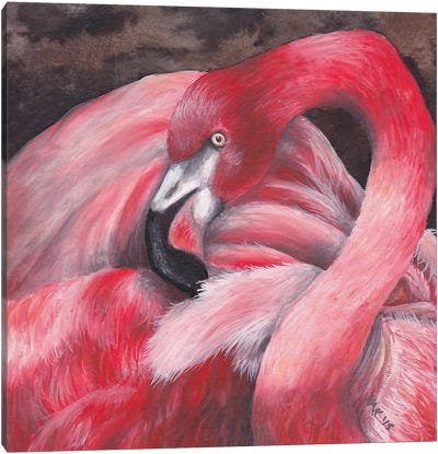 Flamingo I Canvas Art Print - KAK Art & Designs