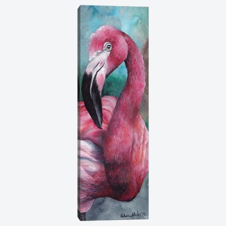 Flamingo II Canvas Print #KKD47} by KAK Art & Designs Canvas Wall Art